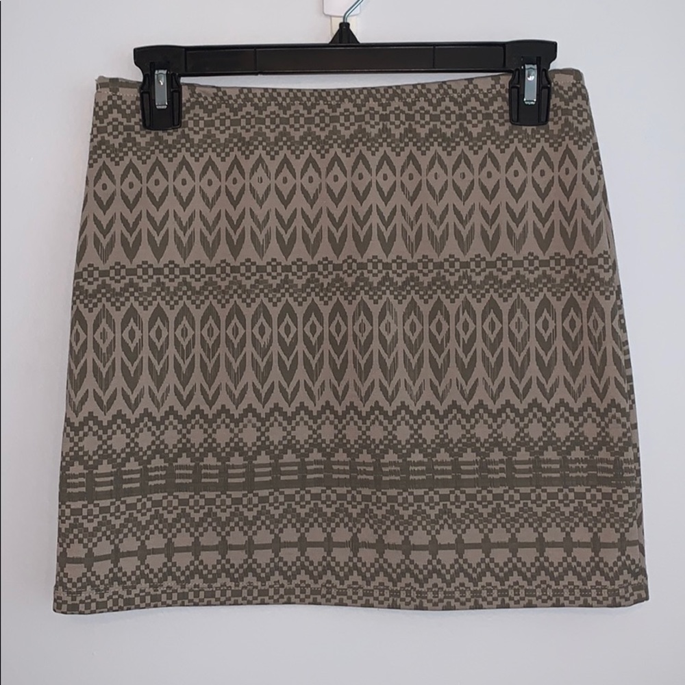 Aztec Pattern Mini Skirt